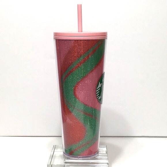 Starbucks Pink glitter cup 24 oz NEW - Picture 4 of 9